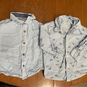 Boys Button Down Shirts Size 18m Carters And Little Lad Brand